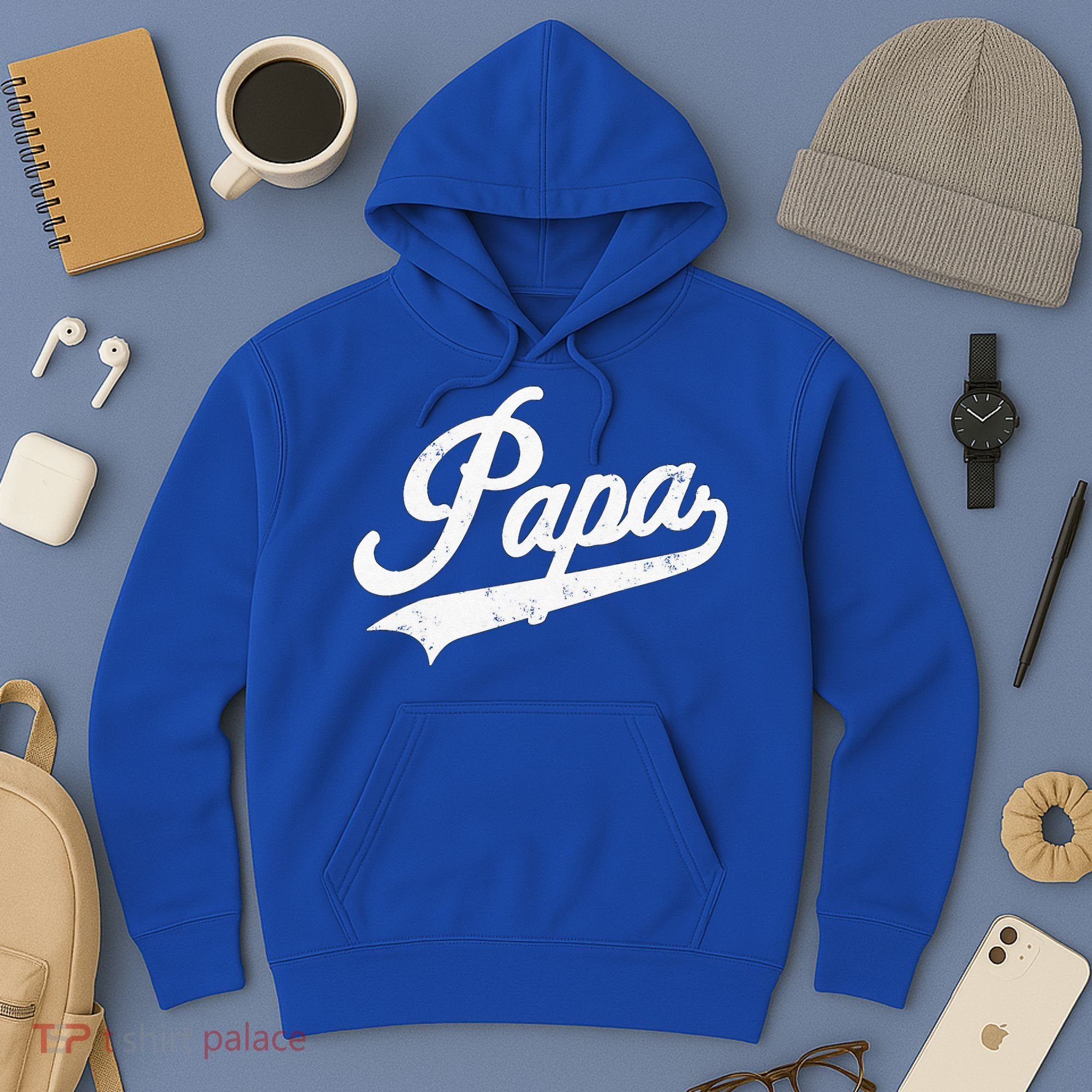 Papa Retro Style Father’s Day Gift For Funny Papa Grandpa Hoodie