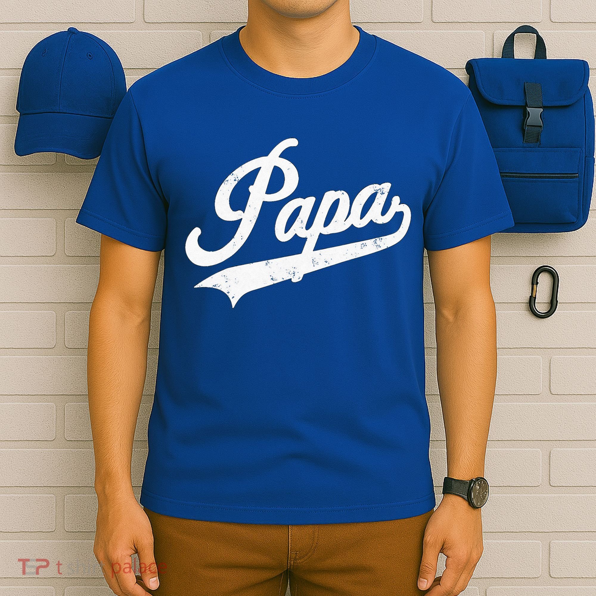 Papa Retro Style Father’s Day Gift For Funny Papa Grandpa T-Shirt