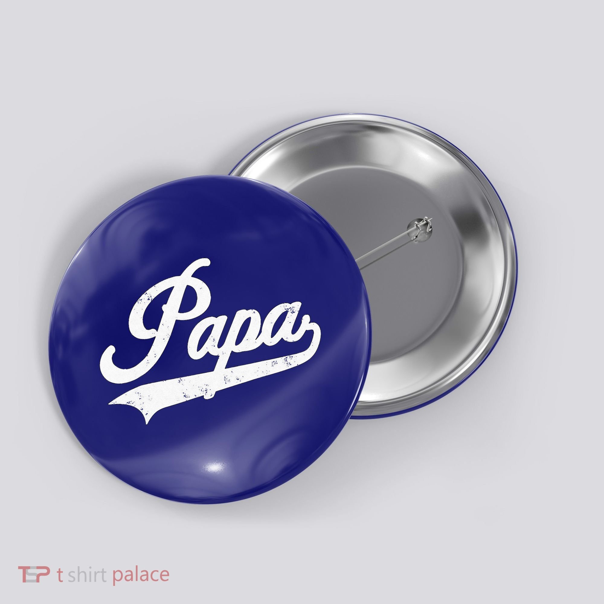 Papa Retro Style Father’s Day Gift For Funny Papa Grandpa Button