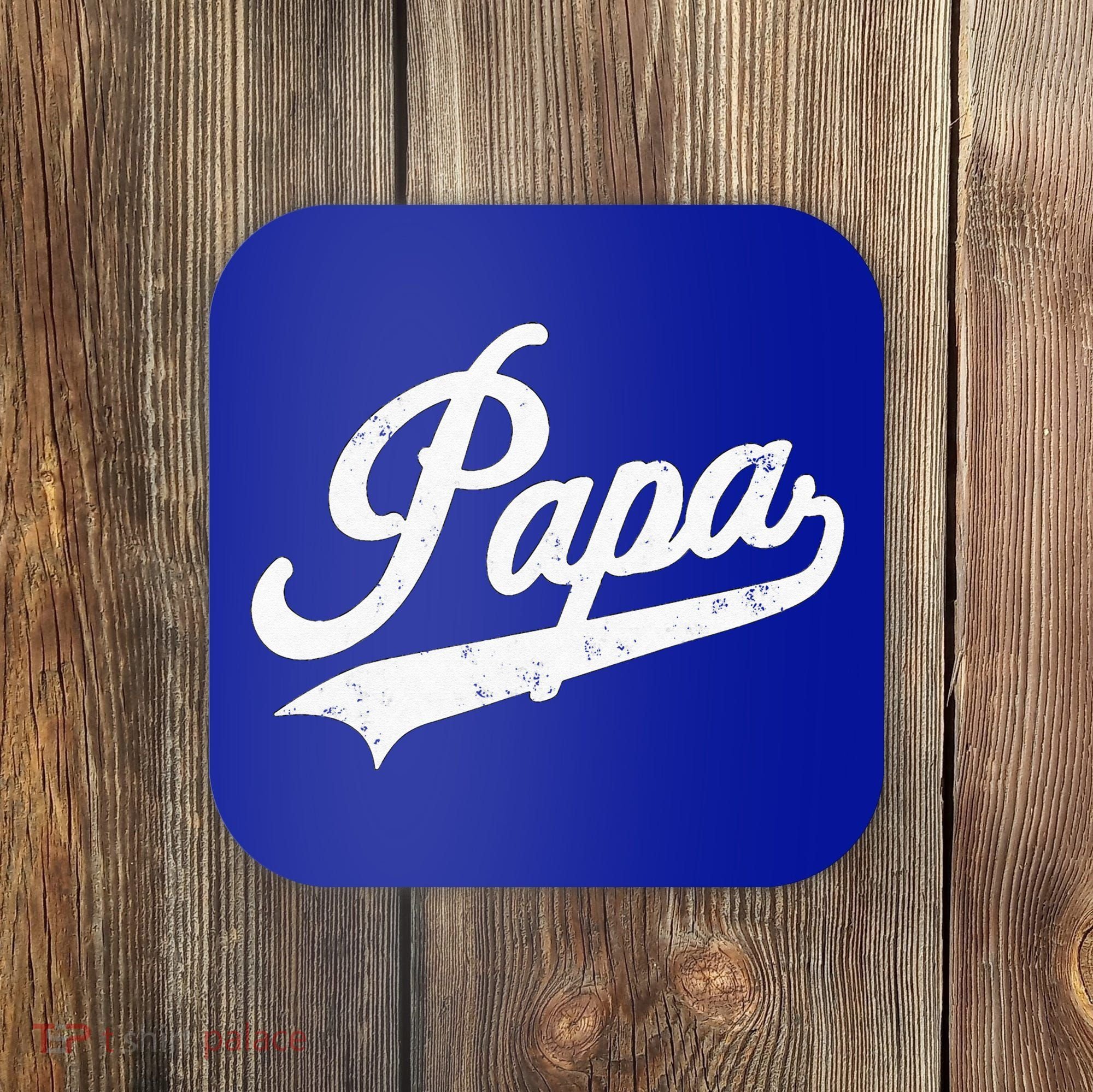 Papa Retro Style Father’s Day Gift For Funny Papa Grandpa Coaster