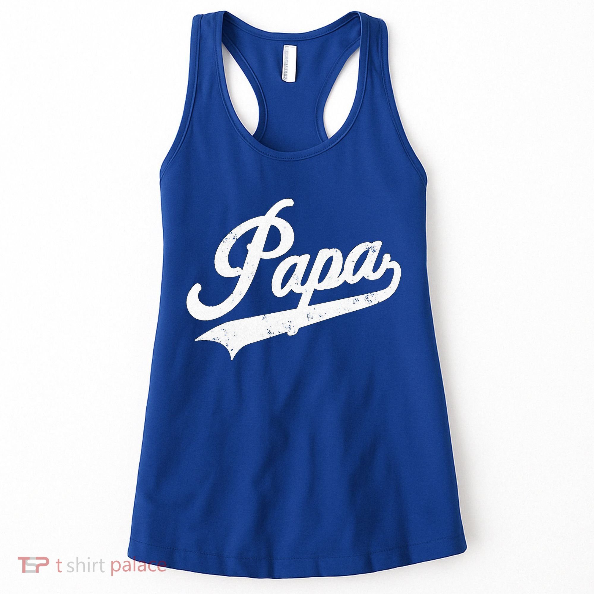 Papa Retro Style Father’s Day Gift For Funny Papa Grandpa Women's Tank Top