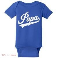 Papa Retro Style Father’s Day Gift For Funny Papa Grandpa Baby Bodysuit thumb 0