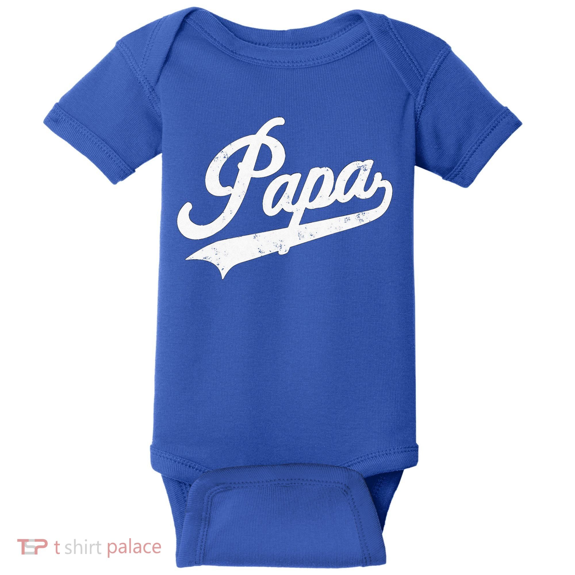 Papa Retro Style Father’s Day Gift For Funny Papa Grandpa Baby Bodysuit