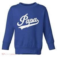Papa Retro Style Father’s Day Gift For Funny Papa Grandpa Toddler Sweatshirt thumb 0
