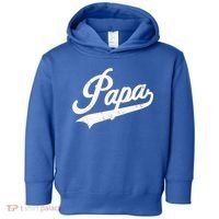 Papa Retro Style Father’s Day Gift For Funny Papa Grandpa Toddler Hoodie thumb 0