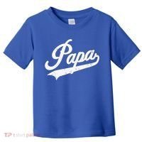 Papa Retro Style Father’s Day Gift For Funny Papa Grandpa Toddler T-Shirt thumb 0