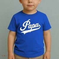 Papa Retro Style Father’s Day Gift For Funny Papa Grandpa Toddler T-Shirt thumb 2