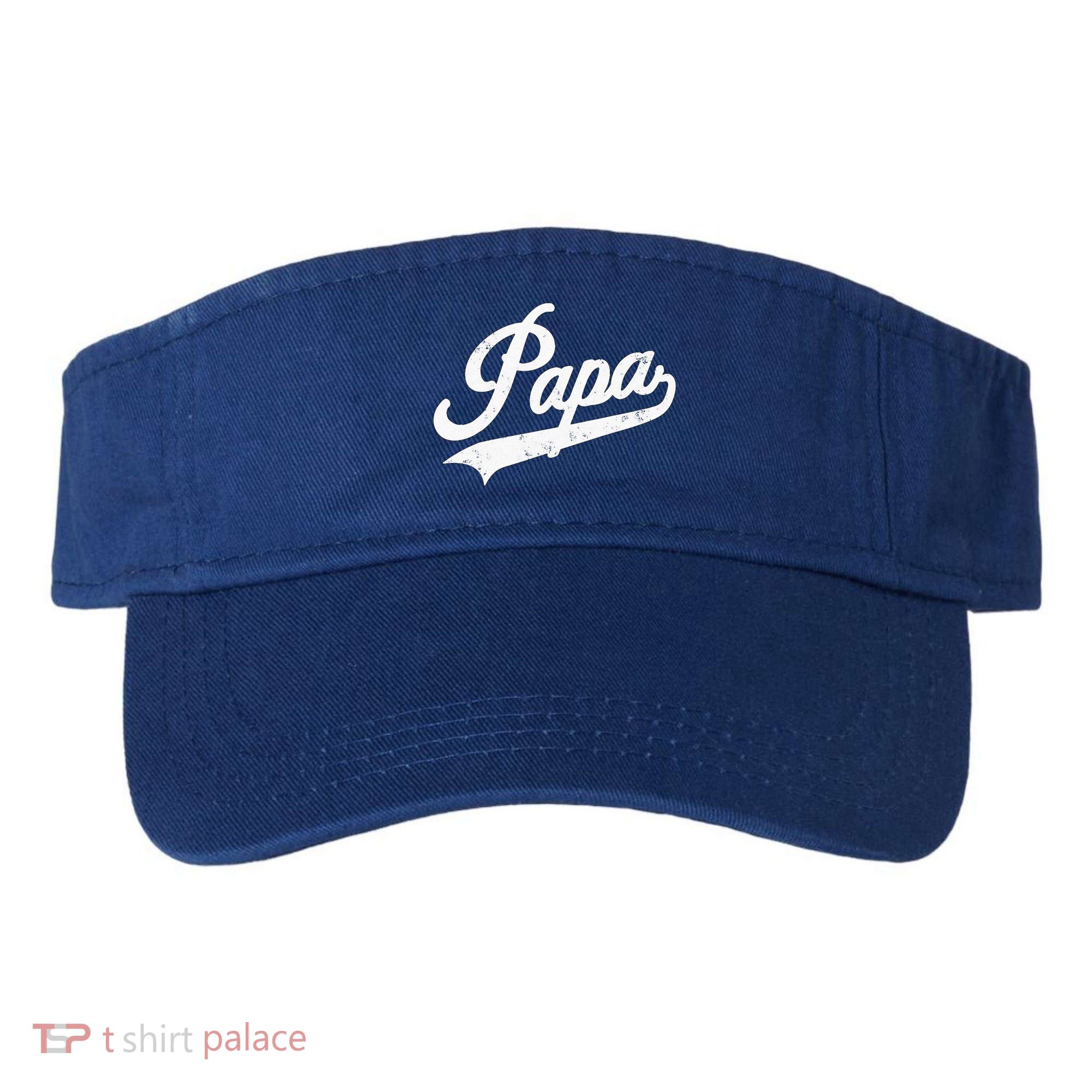 Papa Retro Style Father’s Day Gift For Funny Papa Grandpa Visor