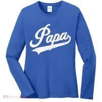 Papa Retro Style Father’s Day Gift For Funny Papa Grandpa Women's Long Sleeve Shirt thumb 0