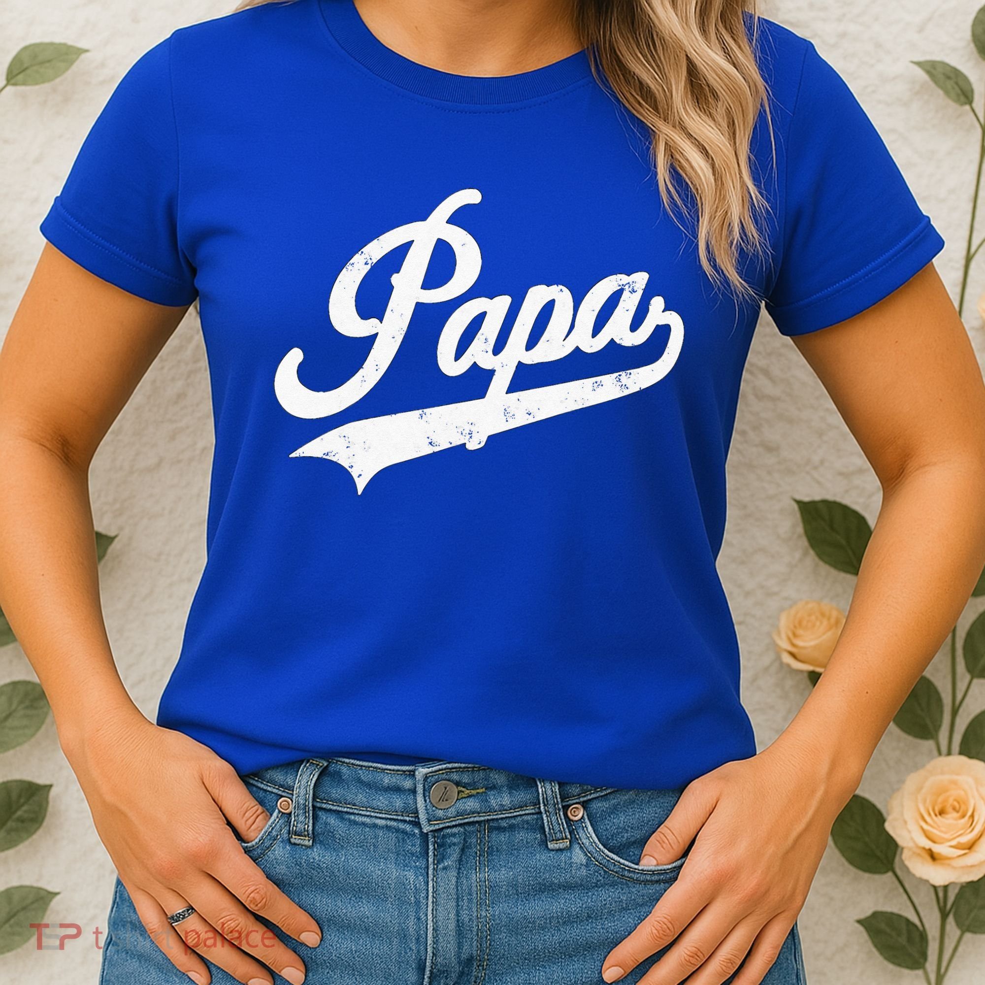 Papa Retro Style Father’s Day Gift For Funny Papa Grandpa Women's T-Shirt