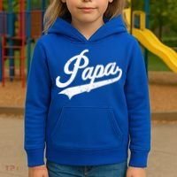 Papa Retro Style Father’s Day Gift For Funny Papa Grandpa Kids Hoodie thumb 3