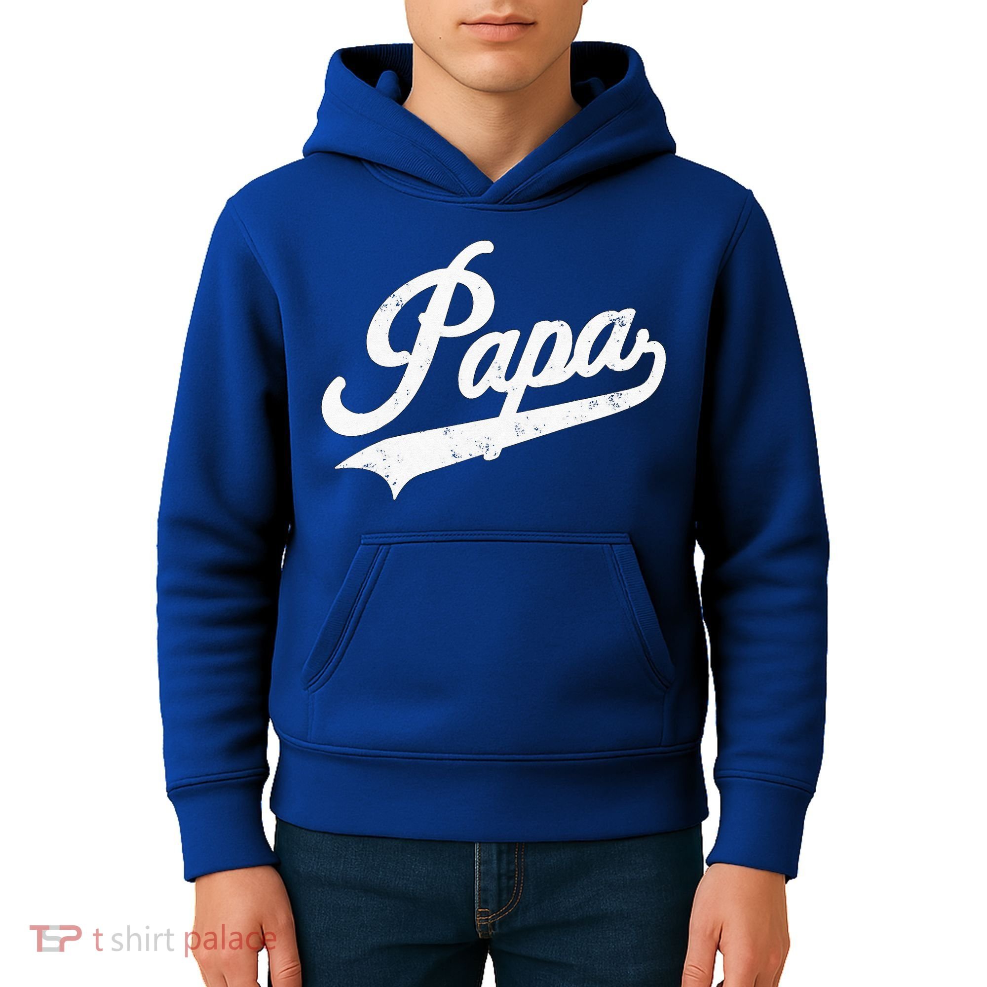 Papa Retro Style Father’s Day Gift For Funny Papa Grandpa Kids Hoodie