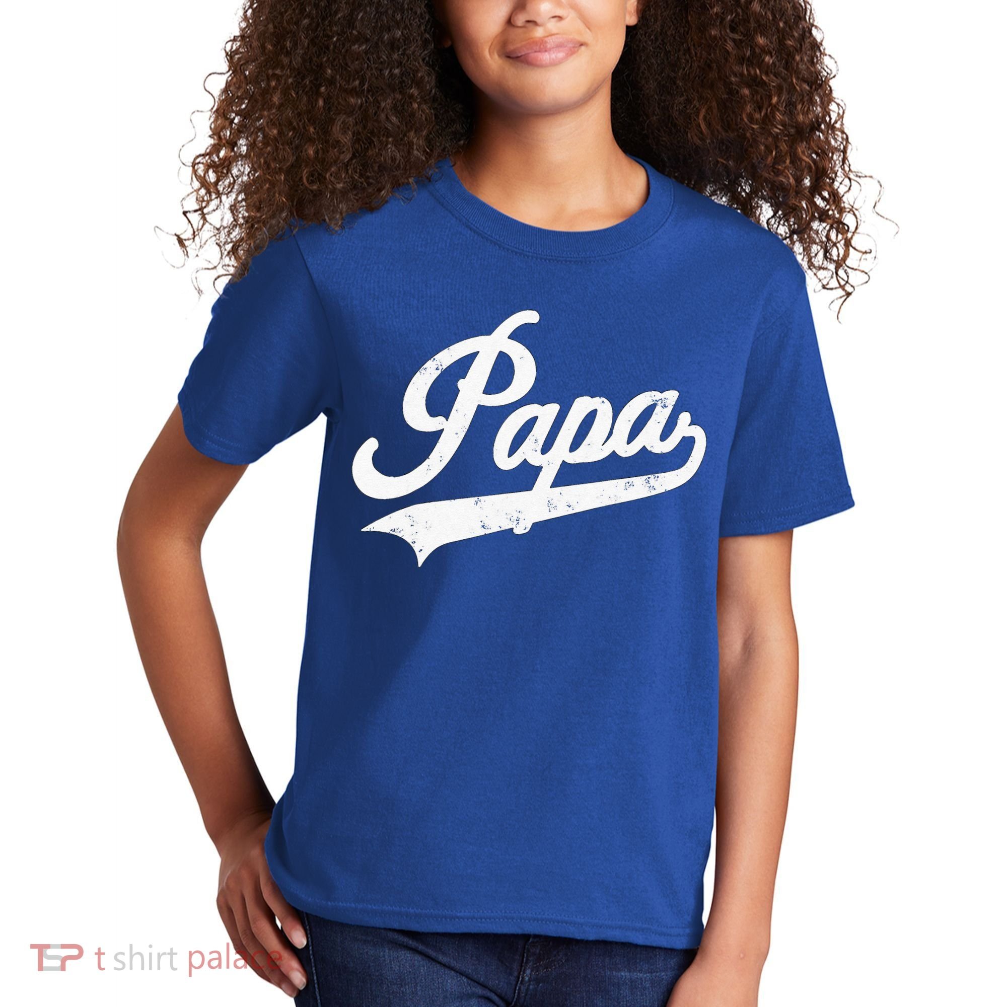 Papa Retro Style Father’s Day Gift For Funny Papa Grandpa Kids T-Shirt