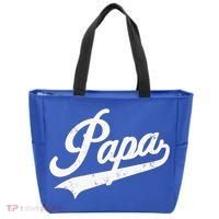 Papa Retro Style Father’s Day Gift For Funny Papa Grandpa Tote Bag thumb 0