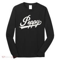 Poppy Retro Style Father’s day gift for Papa Grandpa Long Sleeve Shirt thumb 0