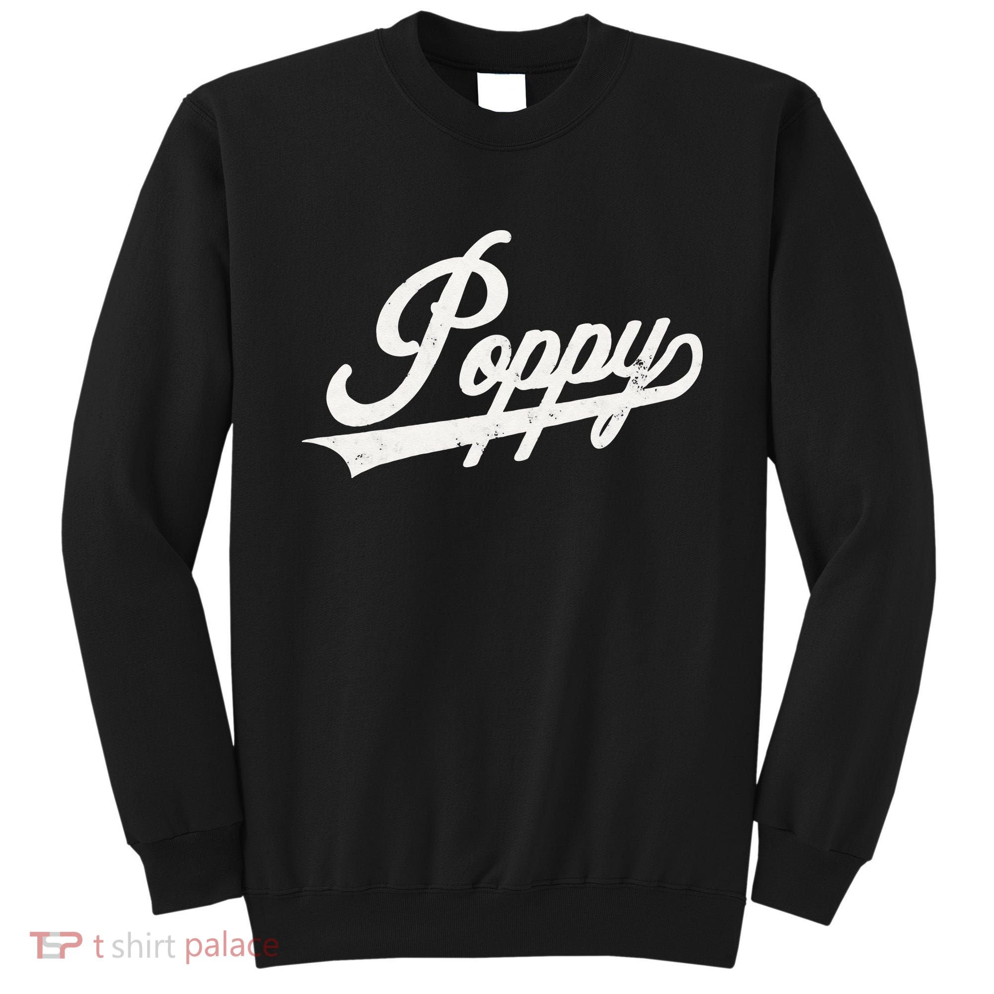 Poppy Retro Style Father’s day gift for Papa Grandpa Sweatshirt