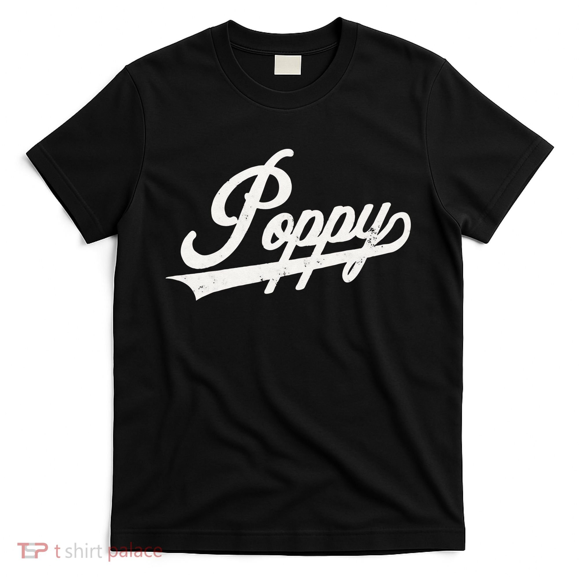 Poppy Retro Style Father’s day gift for Papa Grandpa T-Shirt
