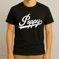 Poppy Retro Style Father’s day gift for Papa Grandpa T-Shirt thumb 3