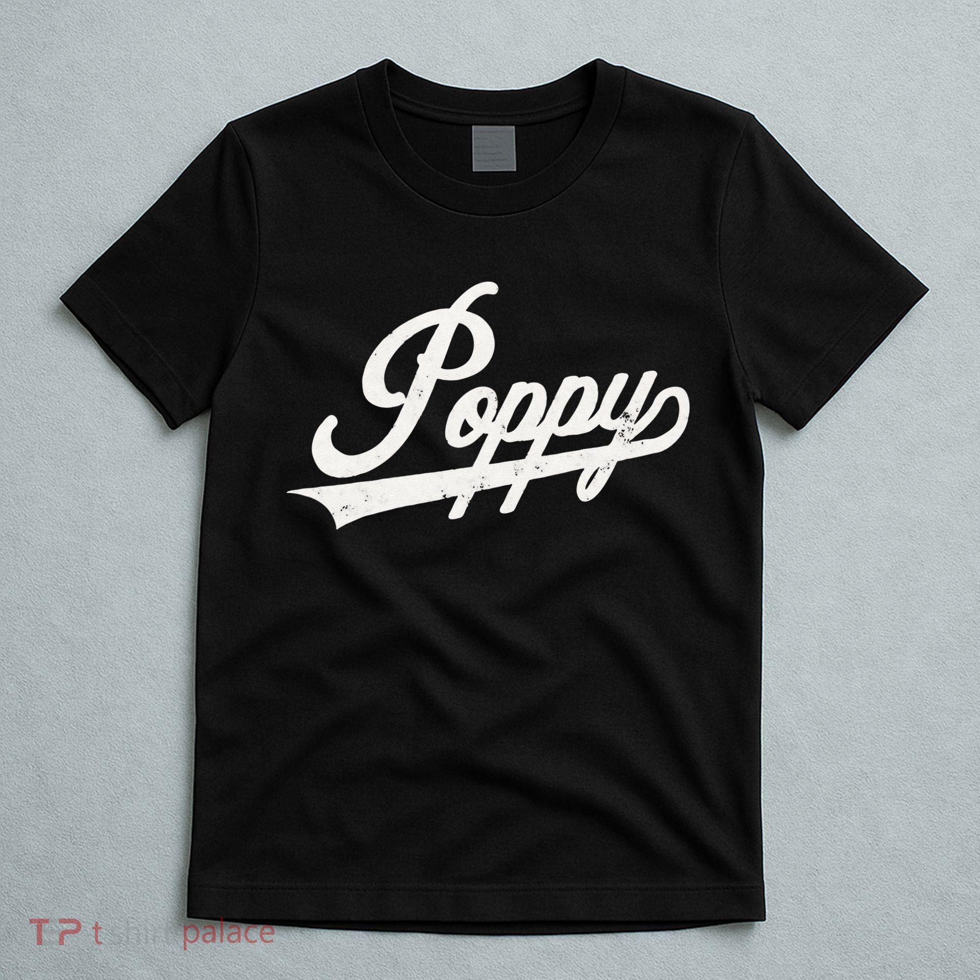 Poppy Retro Style Father’s day gift for Papa Grandpa T-Shirt
