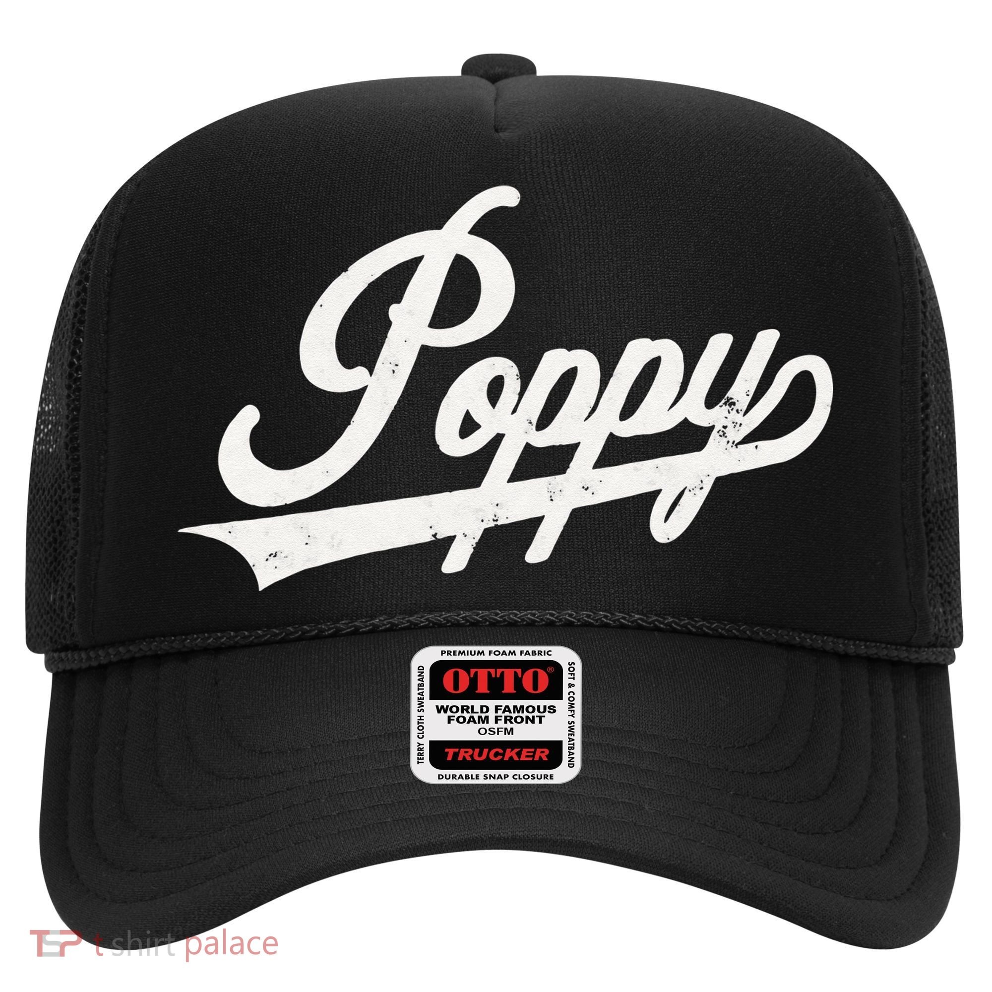 Poppy Retro Style Father’s day gift for Papa Grandpa Hat