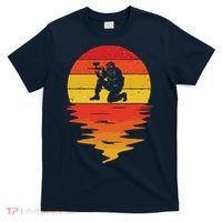 Paintball Retro Sunset 70s Vintage Paintball T-Shirt thumb 0