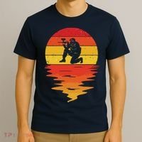 Paintball Retro Sunset 70s Vintage Paintball T-Shirt thumb 3