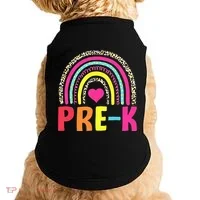 PreK Rainbow Squad Pre K Team Teacher Doggie Tank thumb 0