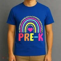 PreK Rainbow Squad Pre K Team Teacher T-Shirt thumb 3