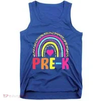 PreK Rainbow Squad Pre K Team Teacher Tank Top thumb 0