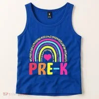 PreK Rainbow Squad Pre K Team Teacher Tank Top thumb 2