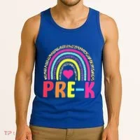 PreK Rainbow Squad Pre K Team Teacher Tank Top thumb 3