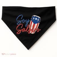 Puerto Rico Salsa Dancing Music Flag Caribbean Souvenir USA-Made Doggie Bandana thumb 0