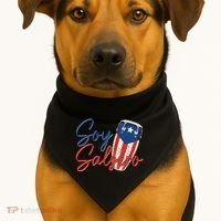 Puerto Rico Salsa Dancing Music Flag Caribbean Souvenir USA-Made Doggie Bandana thumb 1