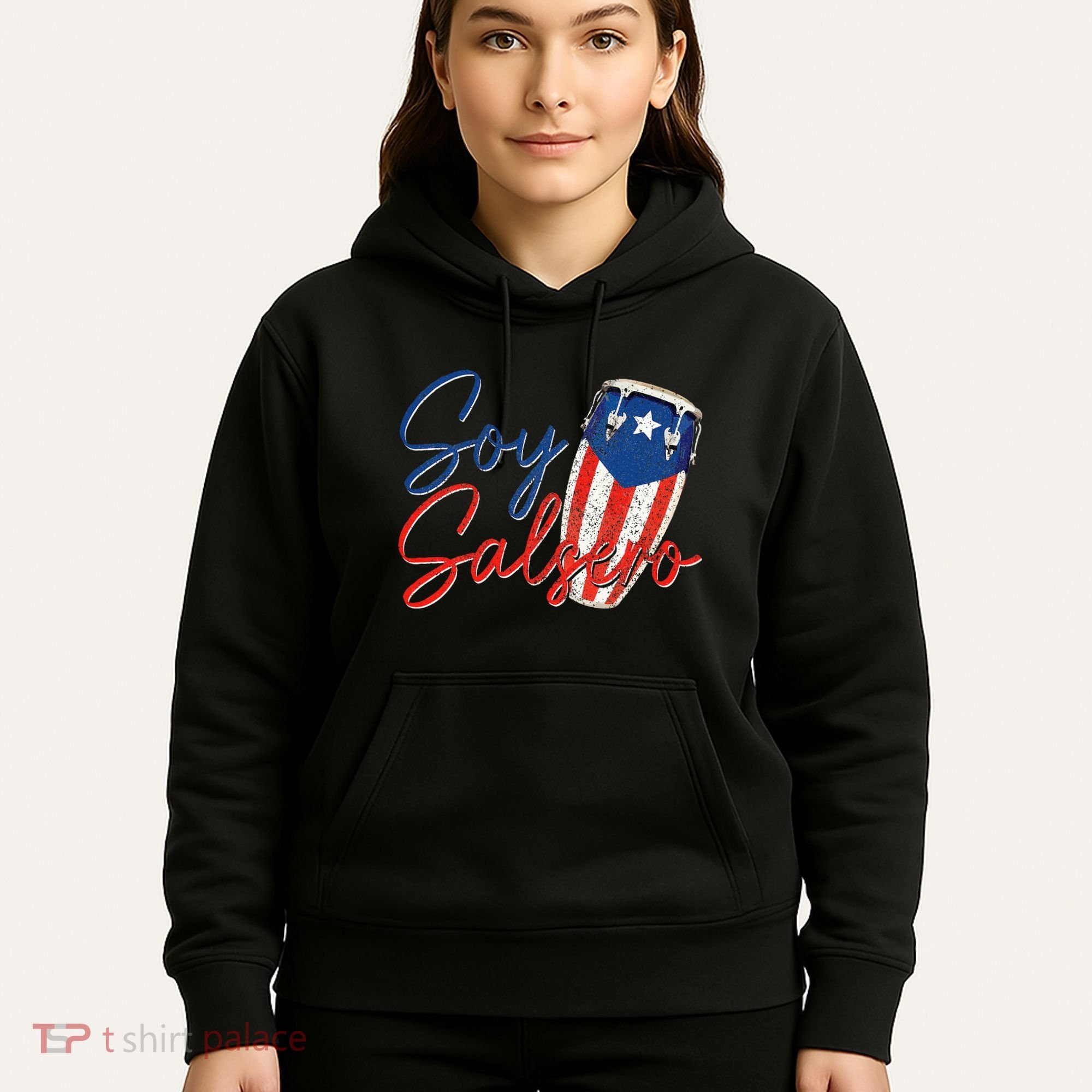 Puerto Rico Salsa Dancing Music Flag Caribbean Souvenir Hoodie