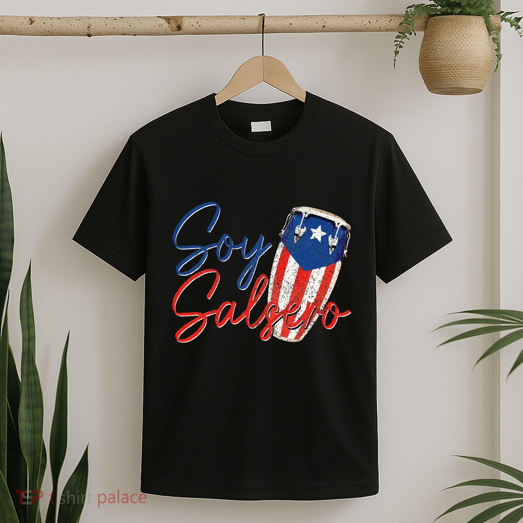 Puerto Rico Salsa Dancing Music Flag Caribbean Souvenir T-Shirt