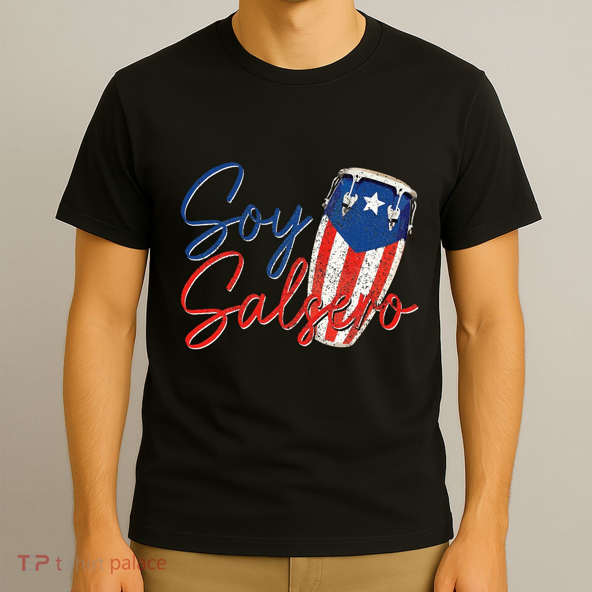 Puerto Rico Salsa Dancing Music Flag Caribbean Souvenir T-Shirt