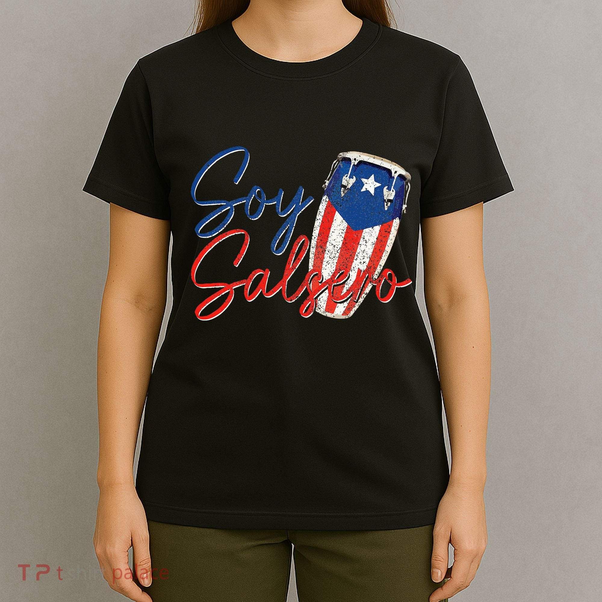 Puerto Rico Salsa Dancing Music Flag Caribbean Souvenir T-Shirt