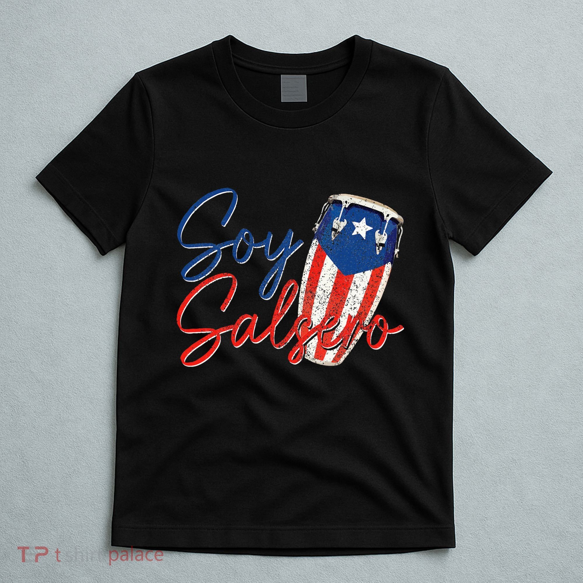 Puerto Rico Salsa Dancing Music Flag Caribbean Souvenir T-Shirt