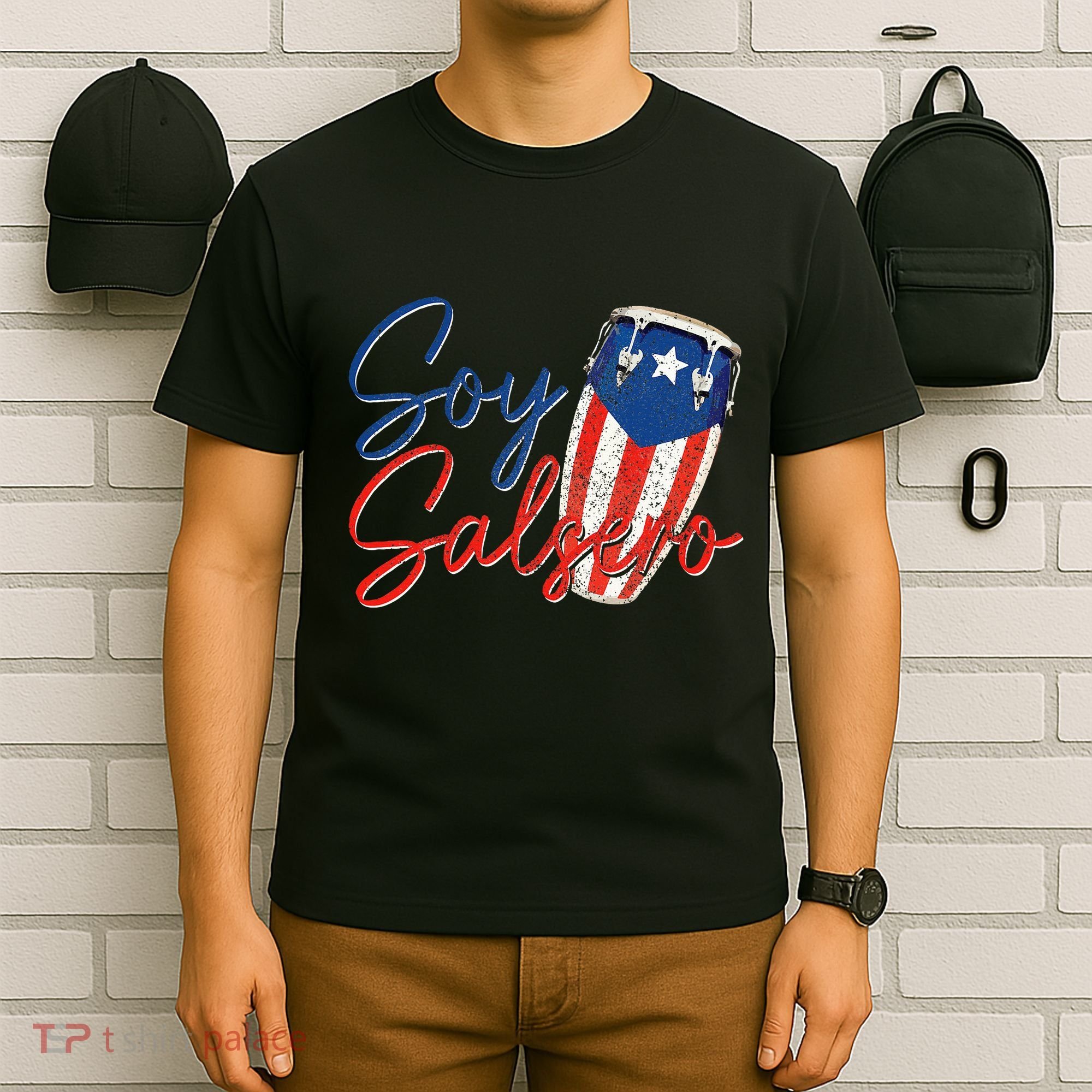 Puerto Rico Salsa Dancing Music Flag Caribbean Souvenir T-Shirt