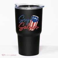 Puerto Rico Salsa Dancing Music Flag Caribbean Souvenir Tumbler thumb 0
