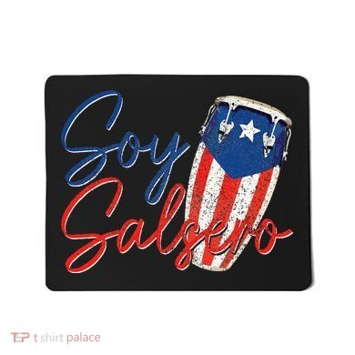 Puerto Rico Salsa Dancing Music Flag Caribbean Souvenir Mousepad