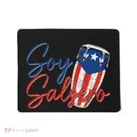 Puerto Rico Salsa Dancing Music Flag Caribbean Souvenir Mousepad thumb 0