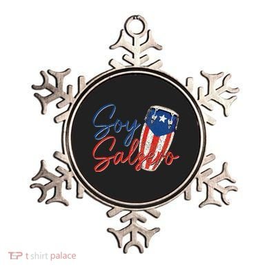 Puerto Rico Salsa Dancing Music Flag Caribbean Souvenir Ornament