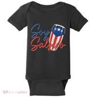 Puerto Rico Salsa Dancing Music Flag Caribbean Souvenir Baby Bodysuit thumb 0