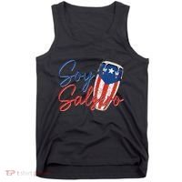 Puerto Rico Salsa Dancing Music Flag Caribbean Souvenir Tank Top thumb 0