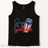 Puerto Rico Salsa Dancing Music Flag Caribbean Souvenir Tank Top thumb 2