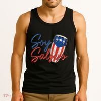 Puerto Rico Salsa Dancing Music Flag Caribbean Souvenir Tank Top thumb 3