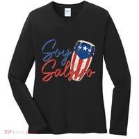 Puerto Rico Salsa Dancing Music Flag Caribbean Souvenir Women's Long Sleeve Shirt thumb 0