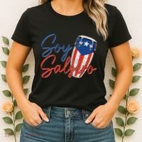 Puerto Rico Salsa Dancing Music Flag Caribbean Souvenir Women's T-Shirt thumb 2