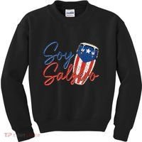 Puerto Rico Salsa Dancing Music Flag Caribbean Souvenir Kids Sweatshirt thumb 0